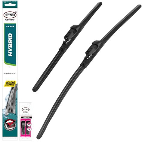 HEYNER® Scheibenwischer Set passend für BMW X1 (07.2022-10.2024) HYBRID Flachbalkenwischer Frontscheibenwischer