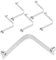 Yardwe 6 Stück Schwimmbad Schmetterlings Clips Pool Vakuumkopf Skimmer Clips Pool Bürsten Befestigungs Clips Laubharke V Clips Edelstahl Schwimmbad Bürsten Clips Pool Vakuum Clips
