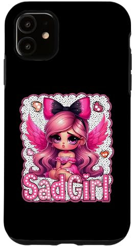 Hülle für iPhone 11 Sad Girl Cute Graphics - Angelical Girl Gift