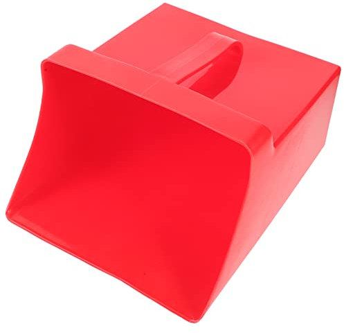 FRCOLOR Recogedor De Basura De Mano Multiusos 2922 Rojo Recogedor De Plástico Reutilizable para Limpiar Mesas Cocina y Oficina Asa Herramienta De Limpieza Duradera y Fácil De Transportar
