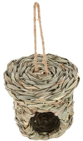 BESPORTBLE Handwoven Bird House for Insulated Outdoor Nesting Box for Birds Outdoor Decor and Shelter
