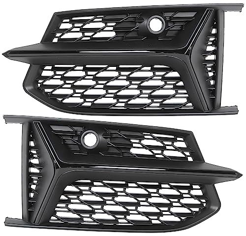 Frontgrill, 2X Auto Für Audi A6 C8 S6 2019 2020 Rs6 Abdeckung Wabengrill Grill Auto Frontgrill