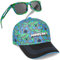 Get Trend Minecraft Casquette et Lunettes de Soleil Garçon Ado Sangle Réglable Lunettes Protection UV Accessoires Vacances (6-14 Ans, Minecraft Ensemble Multicolore)