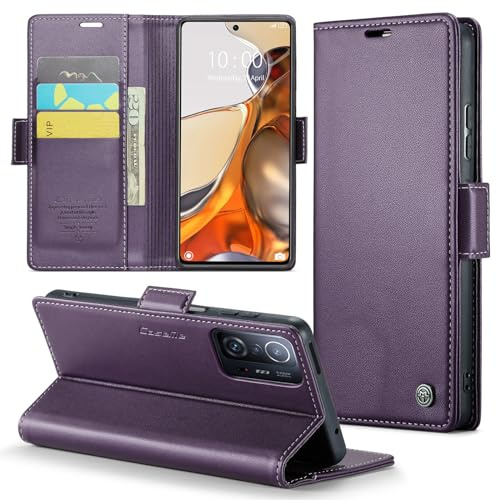 Phernykas Handyhülle für Xiaomi 11T Pro Hülle Leder,Magnetische Klapphülle mit kartenfach und Standfunktion Smartphone Schutzhülle Lederhülle Xiaomi 11T Flip Book Case (Farbe)
