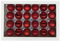 absolove Weihnachtskugeln Glas Rot 6CM, 24er Set Christbaumkugeln, Weihnachtskugeln Ornamente, Weihnachtsbaumkugeln für Christbaumschmuck
