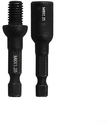 Besttoolifes Stockschraube & Gewindeeinsatz Driver Tool Set M6-M10 Selbstschneidender Steckschlüsseladapter Chrom-Vanadium-Stahlkonstruktion Effiziente Installation für Holzbearbeitungsprojekte (M8)