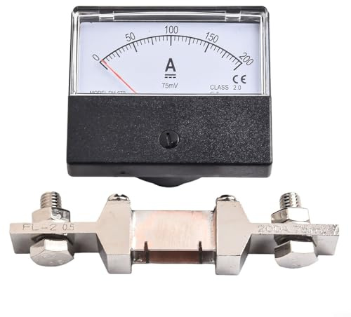 DH-670 Analogico DC Amperometro Pannello Meter, 0-200A/300A Con Shunt, DH-670 Amperometro DC 0-200A/300A/75mV E Shunt Panel Ampere (200A)