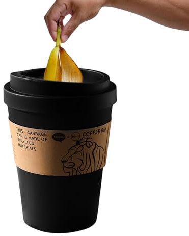 Poubelle - Poubelle Avec Couvercle Basculant,Grande Capacité Silencieuse et pour Intérieur et Extérieur - Cuisine, Salle de Bain, Bureau, Dortoir, Terrasse