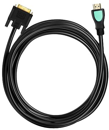 SHINEOFI Cable Dvi Alta Definición Conector de Transmisión Estable Compatible con Pc Tv y Proyectores
