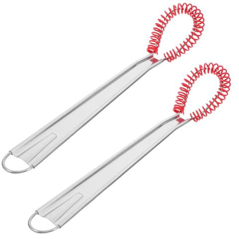 Cabilock Lot De 2 À Ressort En Acier Inoxydable Fouet Manuel Pour Œufs Mélangeur À Main Pour Sauce Et Outil Cuisine Antiadhésif Pour Mélanger Et Fouetter