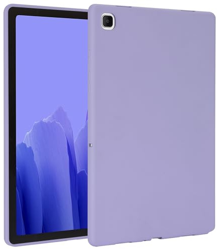 Coque de protection fine et souple en silicone pour tablette Samsung Galaxy Tab A 8 2019 T290 T295, coque de protection fine et souple en silicone antichoc et anti-rayures (violet)