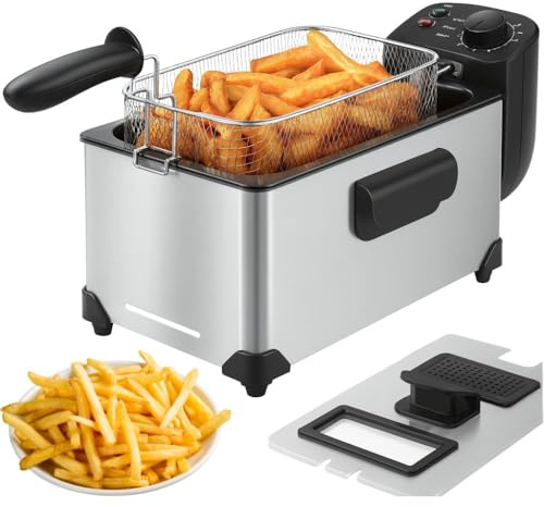 Cecaro Group – Friggitrice 3,5 Litri 2000W con Cestello Estraibile