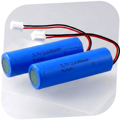 2 x 3.7V 2600-mAh Lithium-Ionen Akku Jst-PH2.0 2P Stecker PCB-Schutz, Li-Ion Batterie RC Auto, Spielzeug, Beleuchtung, Bluetooth-Geräte, DIY, Elektronik, Lautsprecher, Kamera, Taschenlampen, Werkzeug