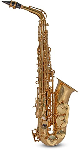 Roy Benson Eb-Alt Saxophon MOD.AS-302 Messing Korpus lack., inkl. leichtem Rechtecketui