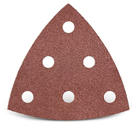 MENZER Red Klett-Schleifblätter, 93 mm, 6-Loch, f. Deltaschleifer, Normalkorund (25 Stk.) K36