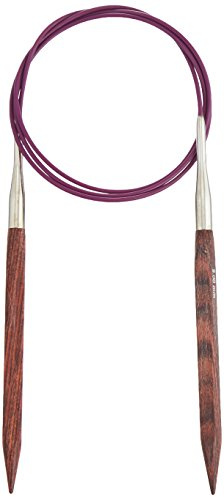 KnitPro 100 cm x 8 mm Cubics Fixed Circular Needles, Rosewood