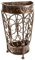 Brelso Hochwertiger Schirmständer, Regenschirmhalter, antiker Look, Metall, Eingangsbereichs-Dekor, Wand-Stil, mit Abnehmbarer Abtropfschale (Bronze)
