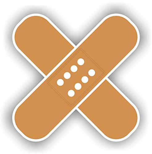 folien-zentrum Pflaster Hautfarbe 8,5x8,5cm Auto-Aufkleber Sticker Car Beule Kratzer Delle JDM Tuning OEM Dub Decal Stickerbomb Bombing Fun 128