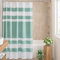 Madison Park Spa Waffel-Duschvorhang, Stoff mit 3M Scotchgard Feuchtigkeitsmanagement, Moderne Heimdekoration, 182,9 x 182,9 cm, Aqua