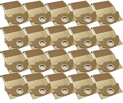20 sacs aspirateurs industriels, de chantier, en papier, pour Kärcher 2601, 6.904-143