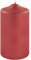 Fink Kerze, Metallische Stumpenkerze, Paraffin, Rot, Zylindrisch, 8 cm x 8 cm x 15 cm, Dekoration, Indoor, Rustikal/Industriell, Kein Muster, Keine Duftnote