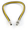 Midbrass Domestic Gas Cooker/Oven Gas Supply Hose With Straight Bayonet BS EN14800CE (4 Foot X 1/2)