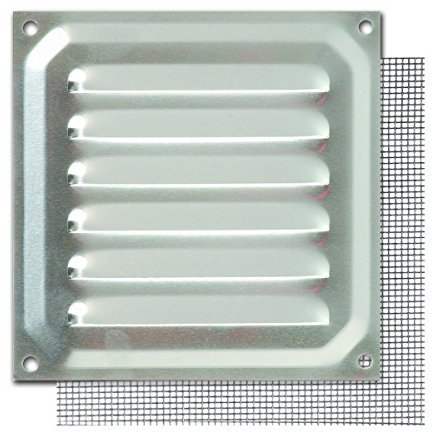 Brinox B73000A - Rejilla con mosquitera (10 x 10 cm) Color Aluminio