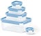 Tefal K3029012 - Masterseal Fresh - Boîte plastique de conservation alimentaire - Set 5 boîtes 3.70L+1L+0.55L+0.25L+0.15L