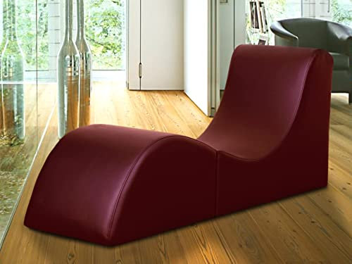 by nito Sex Sofa Erotik Couch Gamer Sessel Kamasutra Liege Love Toy (Bordeaux-rot, Kunstleder)