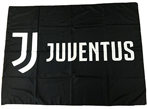 JUVENTUS Bandiera JJ Prodotto Ufficiale 100x140 (Nero)