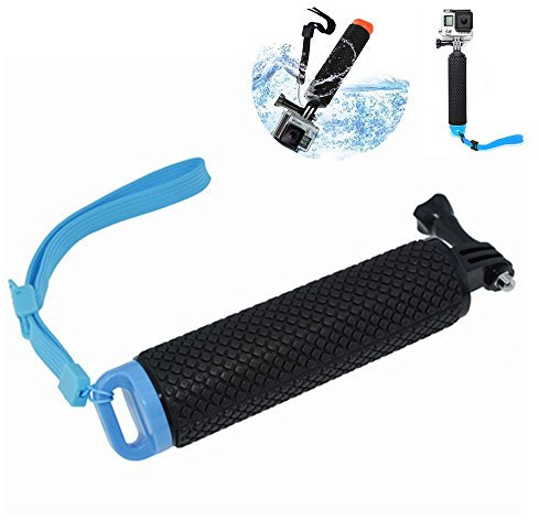 MeetRade Floating Hand Grip Waterproof Handheld Underwater Sport Selfie Stick Monopod Handle Grip Accessories Kit Diving Tripod Mount for GoPro HD Hero 2 3 3+ 4 5 6 Xiaomi XiaoYi Action Camera