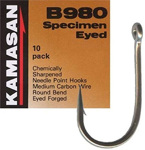Kamasan Size 16 B980 Barbed Fishing Hooks TWO Packets (20 Hooks)