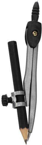 NUOBESTY Boussole de dessin professionnelle avec porte-crayons et boussole en métal réutilisable pour étudiant bureau