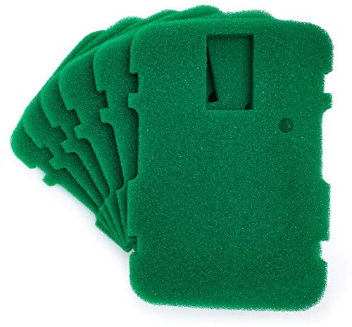 LTWHOME Compatible Green Coarse Filter Foams Replacement for All Pond Solutions CUP-311 (Pack of 6)
