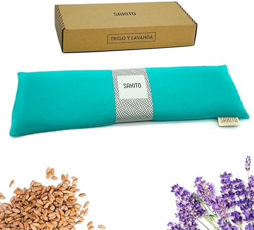 Sacco Termico Semi - Sacco Semi Microonde - Sacco Semi Lombare Calore Collo e Cervicales - Cuscino Cervical - Sacco Termico Cervicale (42 x 12 cm) Grano e Lavanda