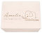 hellomini Personalisierte Erinnerungsbox aus Holz • Gravierte Aufbewahrungsbox mit Namen & Geburtsdaten • Geschenk zur Geburt, Taufe & Geburtstag • Hochwertige Baby-Erinnerungskiste (Elefant)