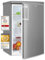 Exquisit Kühlschrank KS16-V-H-040E inoxlook | Standgerät | 127 l Volumen | Inoxlook | Glasablagen und Gemüsefach | Beleuchtung | Türablagen | Türanschlag wechselbar