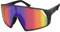 Scott Pro Shield Wechselscheiben Fahrrad Brille schwarz/blau grün Chrome