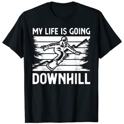 Lustige Snowboardkunst für Männer und Frauen Snowboard Snowboarder T-Shirt