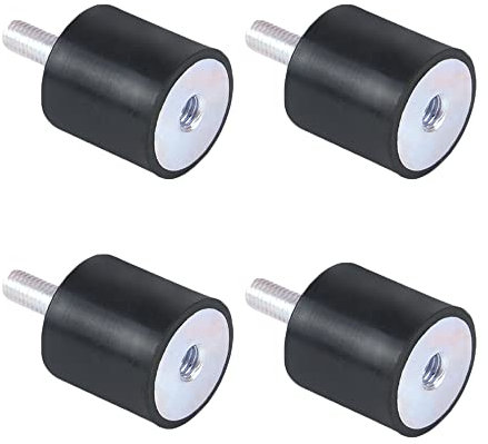 Sctmda Motorlager Schwingungsdämpfer M8 4 Stück Anti Vibration Gummilager Gummi Motorlager Silentblock Gummipuffer Klimaanlage Gummipuffer für Motor Generator Kompressor VD30 * 30 M8 * 23