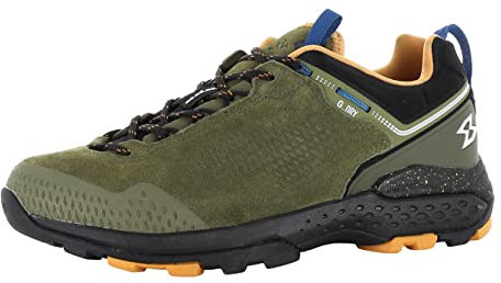 GARMONT Groove G-Dry Herren,Männer Trekkingschuhe,Wanderhalbschuhe,Echtleder,Wasserdicht,Trainingsschuhe,Echtleder,Olive Green/Yellow,43 EU / 9 UK