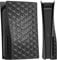 Miimall Compatible with Sony Playstation 5 Console Case Skin, Rugged PC Faceplate Cover for PS5 Disc Edition Shockproof Anti-Scratch Replacement Side Plates Shell for PS5 Console Accessories-Black