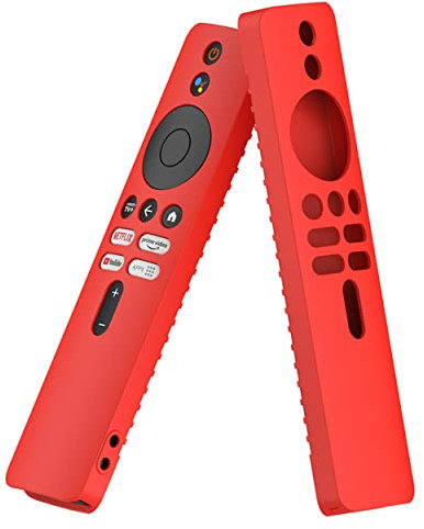 CZhkg Funda de Silicona Compatible con Xiaomi Box 4K TV (2nd Gen) Remoto,Material Duradero Suave Carcasa de Silicona Cover Shell para Xiaomi Box 4K TV (2nd Gen) (Red)