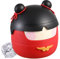 Tuzsocr Petite Poubelle,Mini Poubelle De Bureau avec Couvercle,Poubelle de Style Dessin Animé Mignon Portable,Multifonction Réutilisable,pour la Maison,la Chambre,la Cuisine,la Voiture (Rouge)