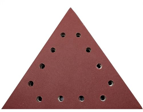 10 Stück Klett Schleifblätter Schleifscheiben 12 Loch Schleifpapier Dreieck 285 x 285 mm für Deckenschleifer Trockenbauschleifer Einhell BT-SG 710 TE-DW 225 X (Körnung 150)