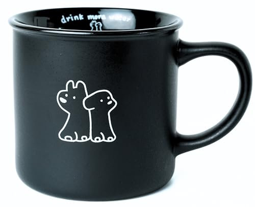 Erkundpresso. Taza de cerámica con animales, Taza para té o café, Taza de café, mejor amiga, regalo de cumpleaños - Drink More Water,Taza para Té Café Leche Mujer Oficina Hogar Regalo