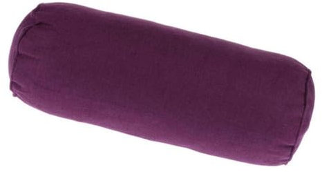 Easnea Rundhalskissen, Rolle, Leinen, Nackenrolle, langes Lendenkissen, Armstützkissen, Nackenschmerzlinderung, Zylinder-Kissen mit abnehmbarem Bezug für Schlafen/Stuhl/Auto/Sofa (lila), NFL09106