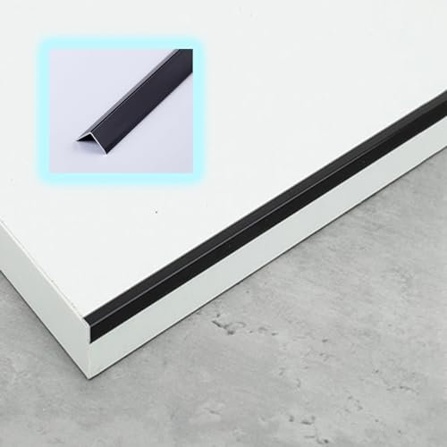 Profilo Angolare Listello Perimetrale In Alluminio Extra Stretto, Protezione per Bordi di Scale Esterne per Gradini In Legno/Piastrelle/Cemento, Paragradino Antiscivolo per Scale Interne, Sicurezza (