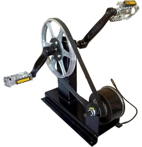 HENGCMM Pedal Generator 100W Foot Powered Power Generator Pedal Generator Foot-Operated Power Generation Easy to Carry Bicycle Generator Charger for Household Outdoor Mobile,1