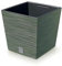 Gardening Naturally Fora Flowerpots, Stylish and Durable Plant Pots for Indoor and Outdoor Use (Square Pot 24cm - Green)
